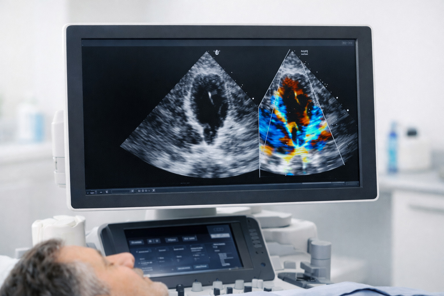 Ecocardiograma con ultrasonido Doppler a color