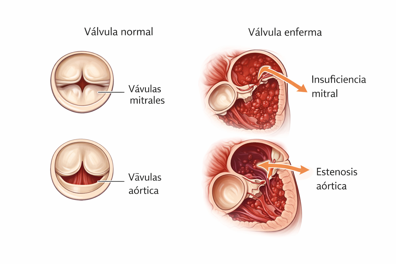 Enfermedades del corazón: válvulas alteradas